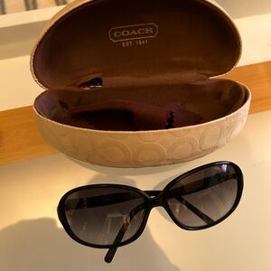 Coach Black Sunglasses with Case